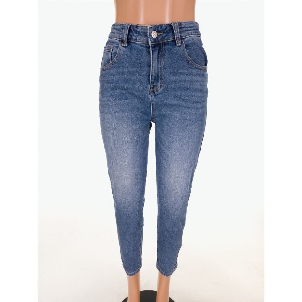 ACNE STUDIOS 29 Ltvint Paw 15 Hi-rise Denim Jeans in Medium Wash Blue